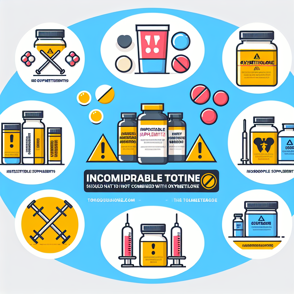 Qué tipo de suplementos no combinan bien con Oximetolona inyectable