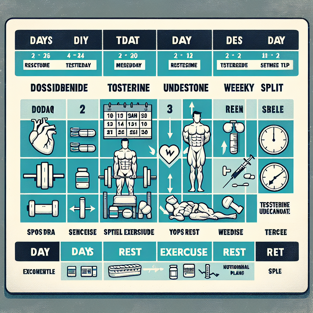 Cómo ajustar tu split semanal al usar Undecanoato de testosterona