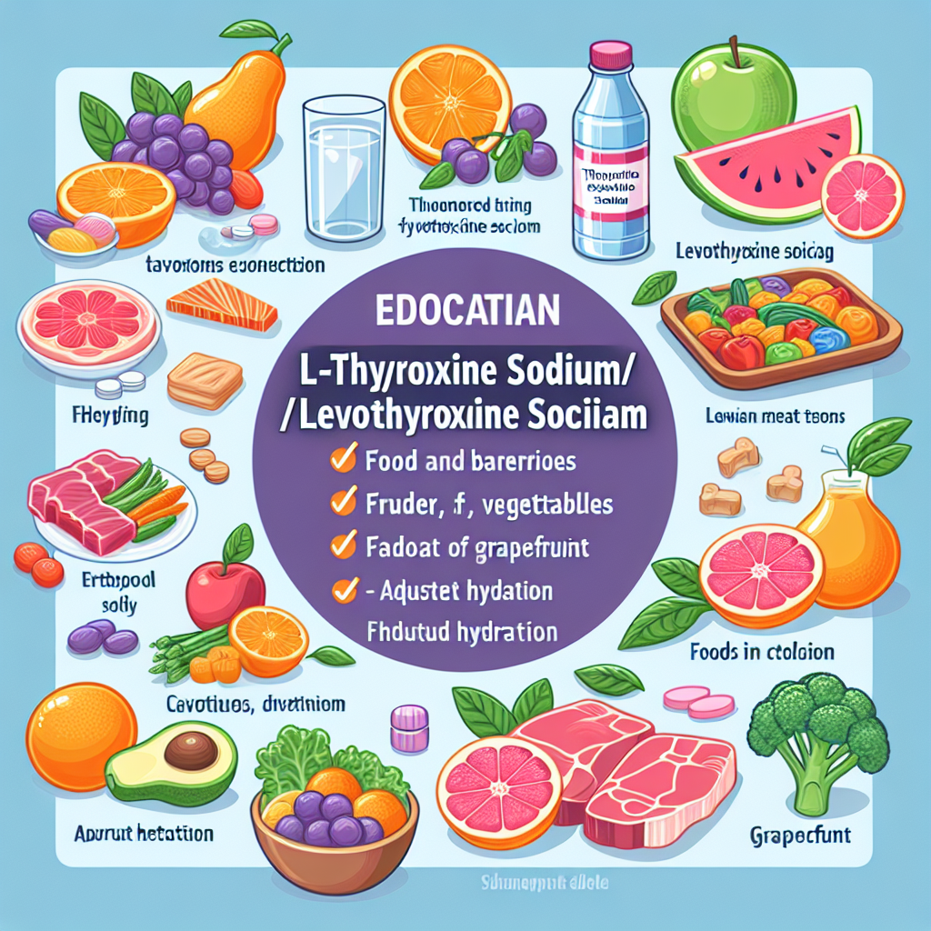 Dieta recomendada durante el uso de L-Thyroxine Sodium/Levothyroxine Sodium (LT4 sodium)