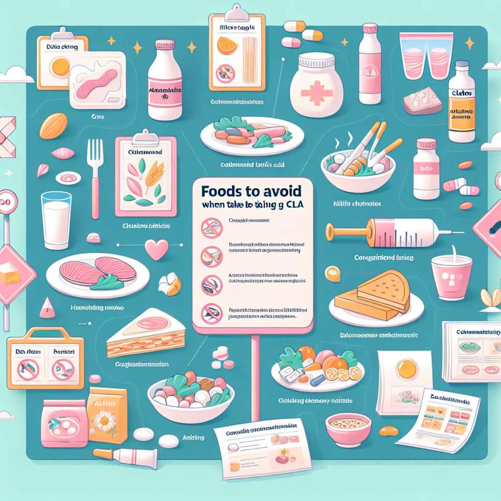 Qué evitar comer al usar CLA