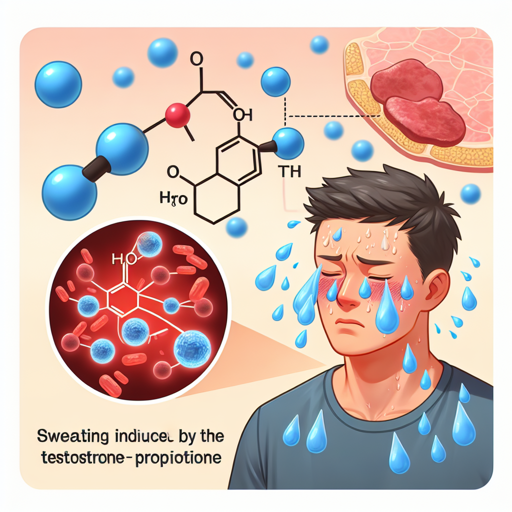 Qué tipo de sudoración indica que Propionato de testosterona está activo