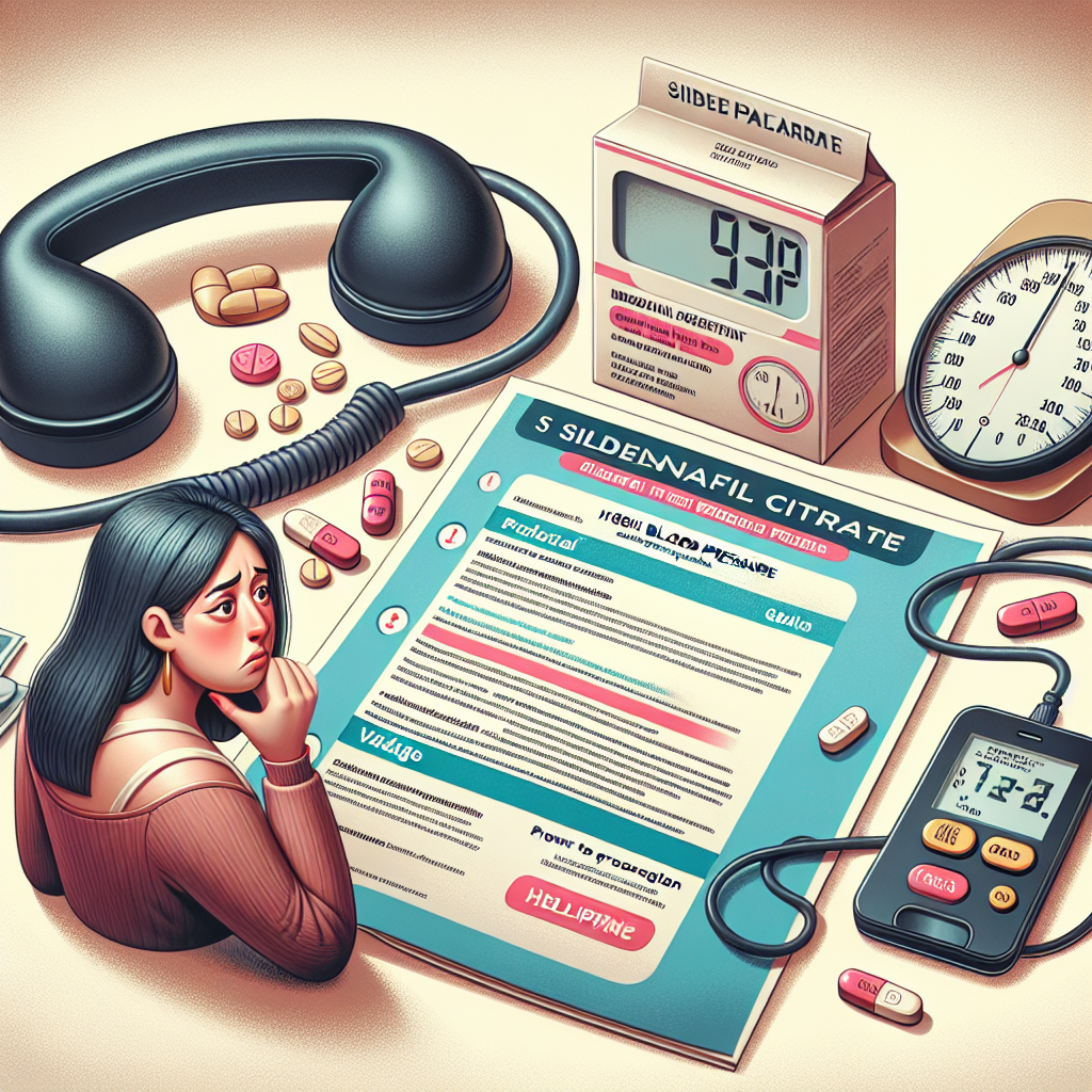 Qué hacer si Sildenafil Citrate (Viagra generic) provoca presión alta