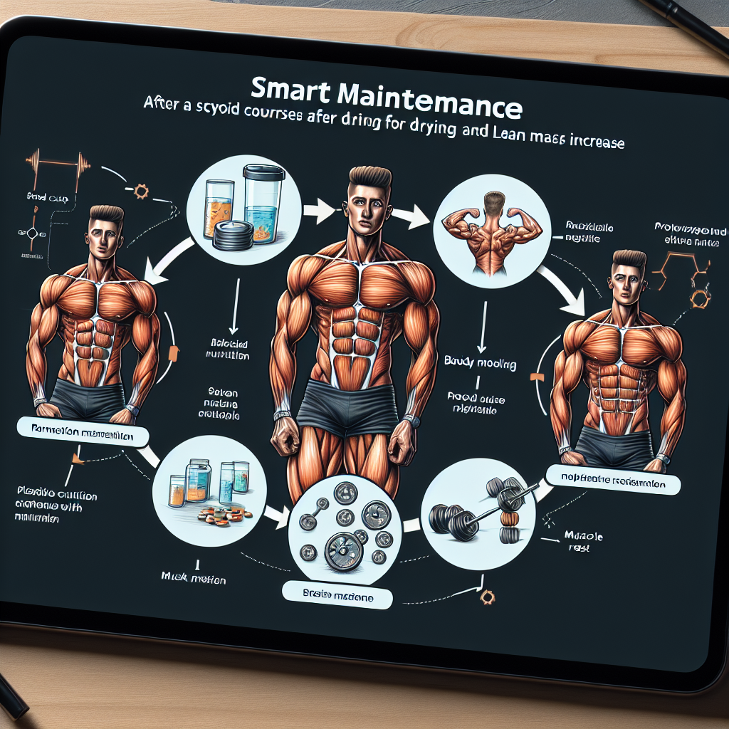 Cómo hacer mantenimiento inteligente tras un ciclo con Cursos de esteroides para secado y modelado corporal (aumento de masa magra)