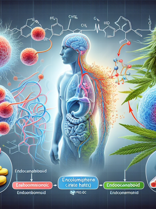 ¿Puede Enclomiphene citrate alterar el sistema endocannabinoide?