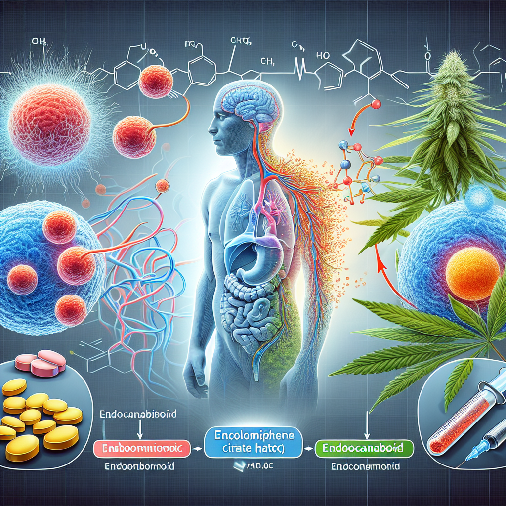 ¿Puede Enclomiphene citrate alterar el sistema endocannabinoide?