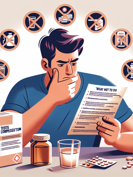 Qué no hacer durante un ciclo con Testis Compositum