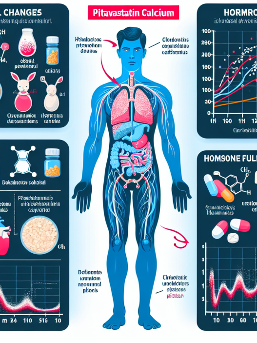 Qué cambios hormonales provoca Pitavastatina cálcica