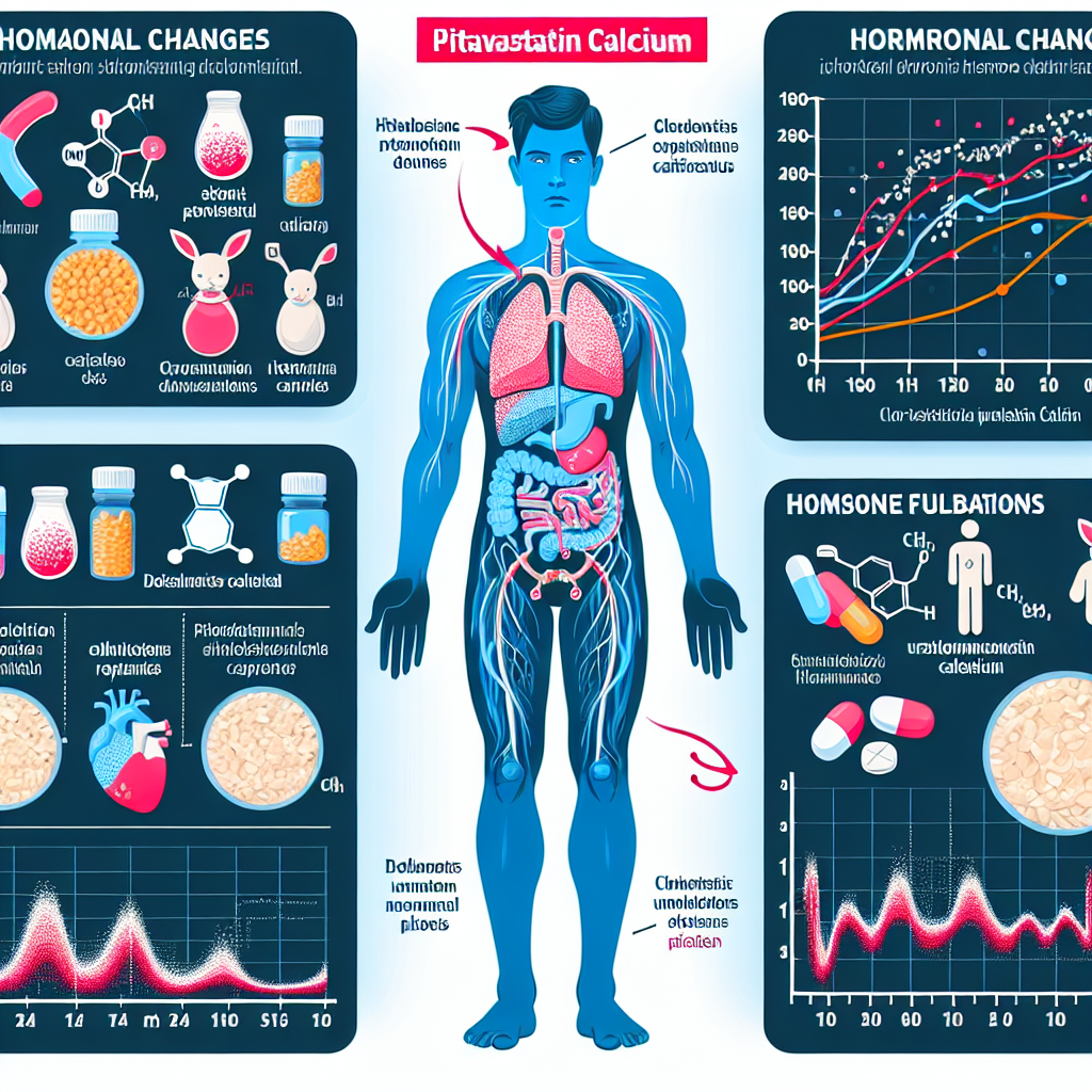 Qué cambios hormonales provoca Pitavastatina cálcica